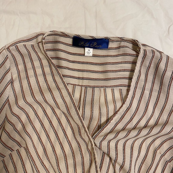 Blue Rain Striped Blouse - Picture 3 of 3